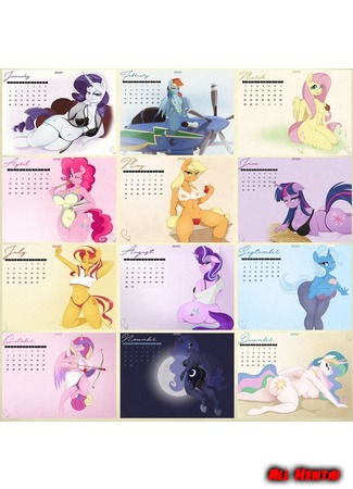 хентай манга My little pony Antro Calendar 2020 17.12.19